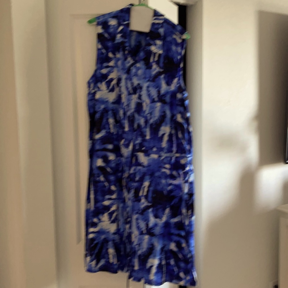 Tommy Bahama Blue and white line dress